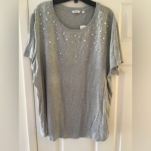 Sz 2x embellished t shirt
